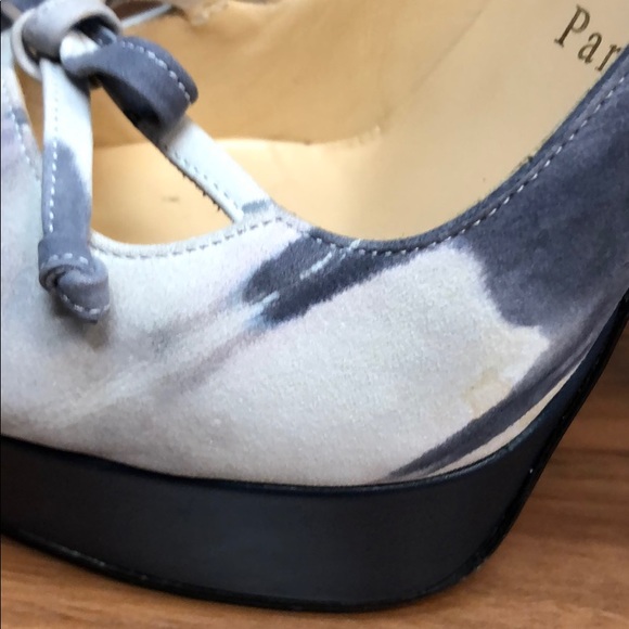 Christian Louboutin Tie Dye Peep Toe Platform - Picture 8 of 8
